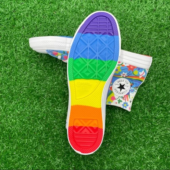 Converse All Star Chuck Taylor Ctas Hi Rainbow Lgbtq Pride - Picture 8 of 8